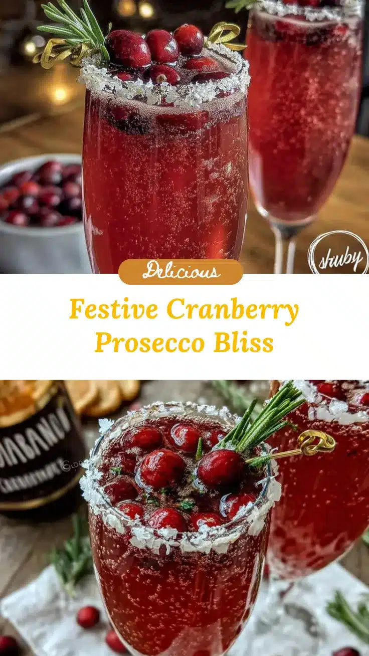 cranberry prosecco cocktail recipe