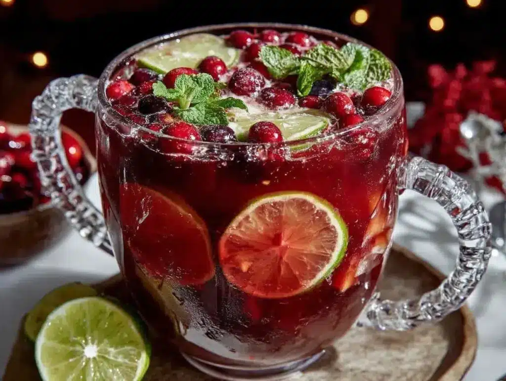 cranberry vodka punch - featured image