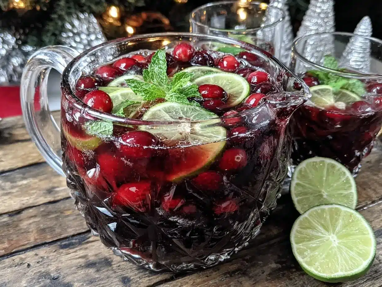 cranberry vodka punch preparation steps
