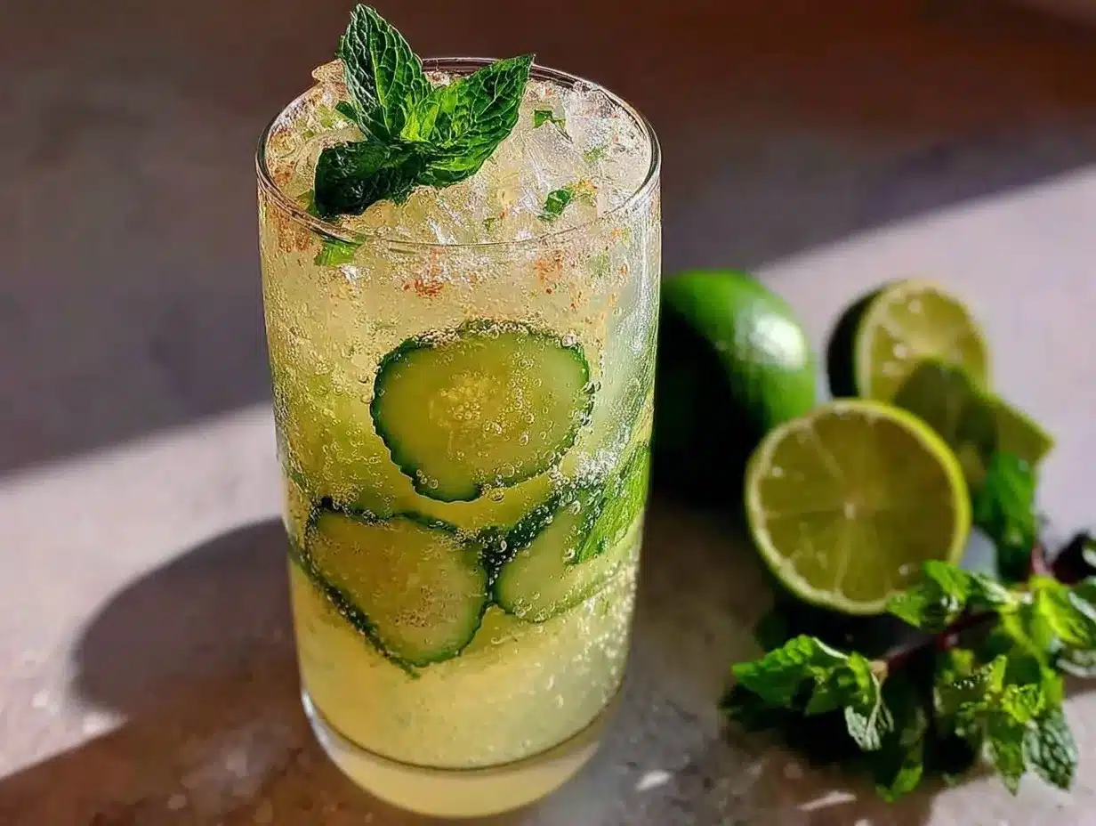 cucumber mint cooler preparation steps