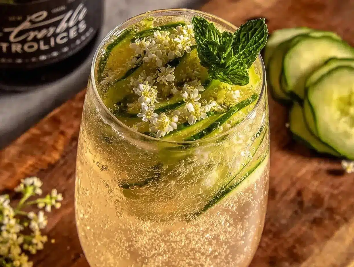 elderflower spritz preparation steps