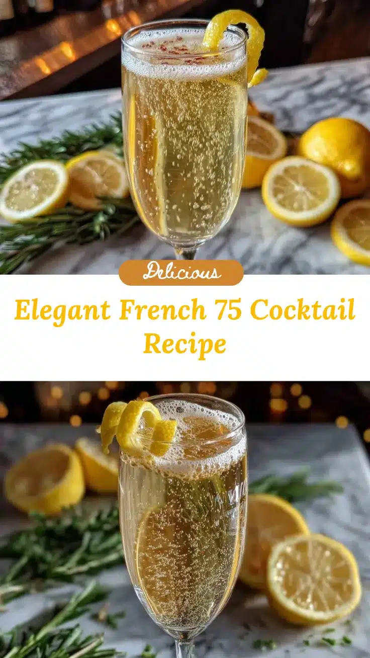 French 75 cocktail recipe