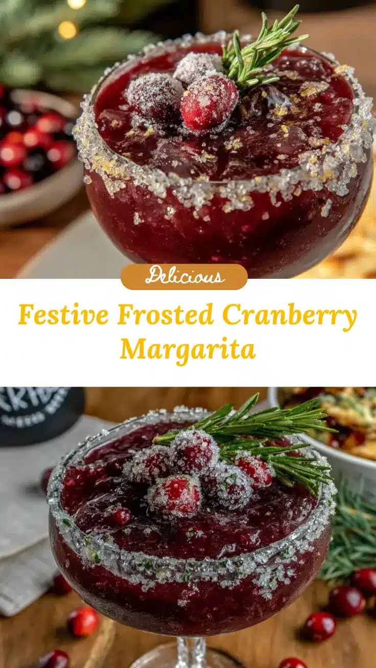 Frosted Cranberry Margarita recipe