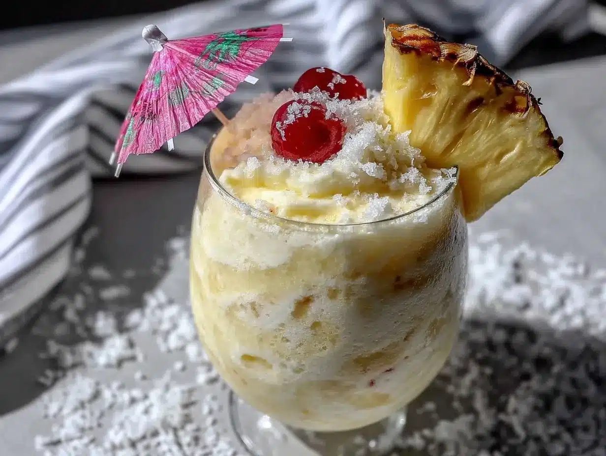 frozen pina colada preparation steps