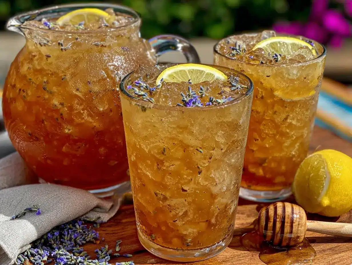 Honey Lavender Iced Tea preparation steps