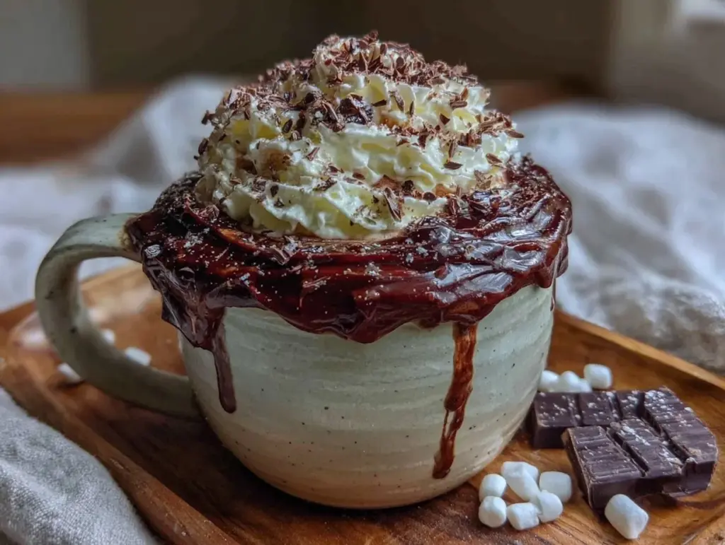 hot chocolate with Baileys - featured image