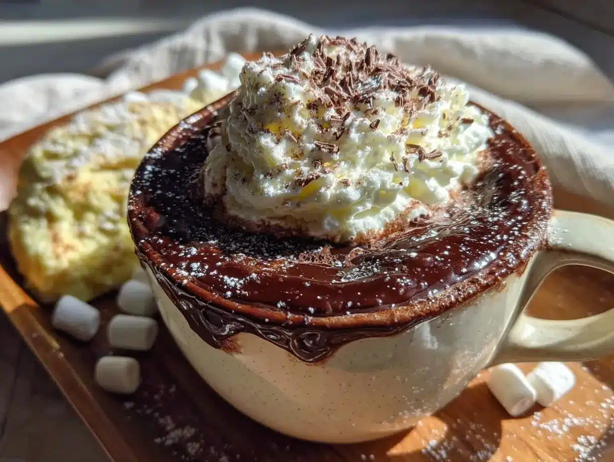 hot chocolate with Baileys preparation steps