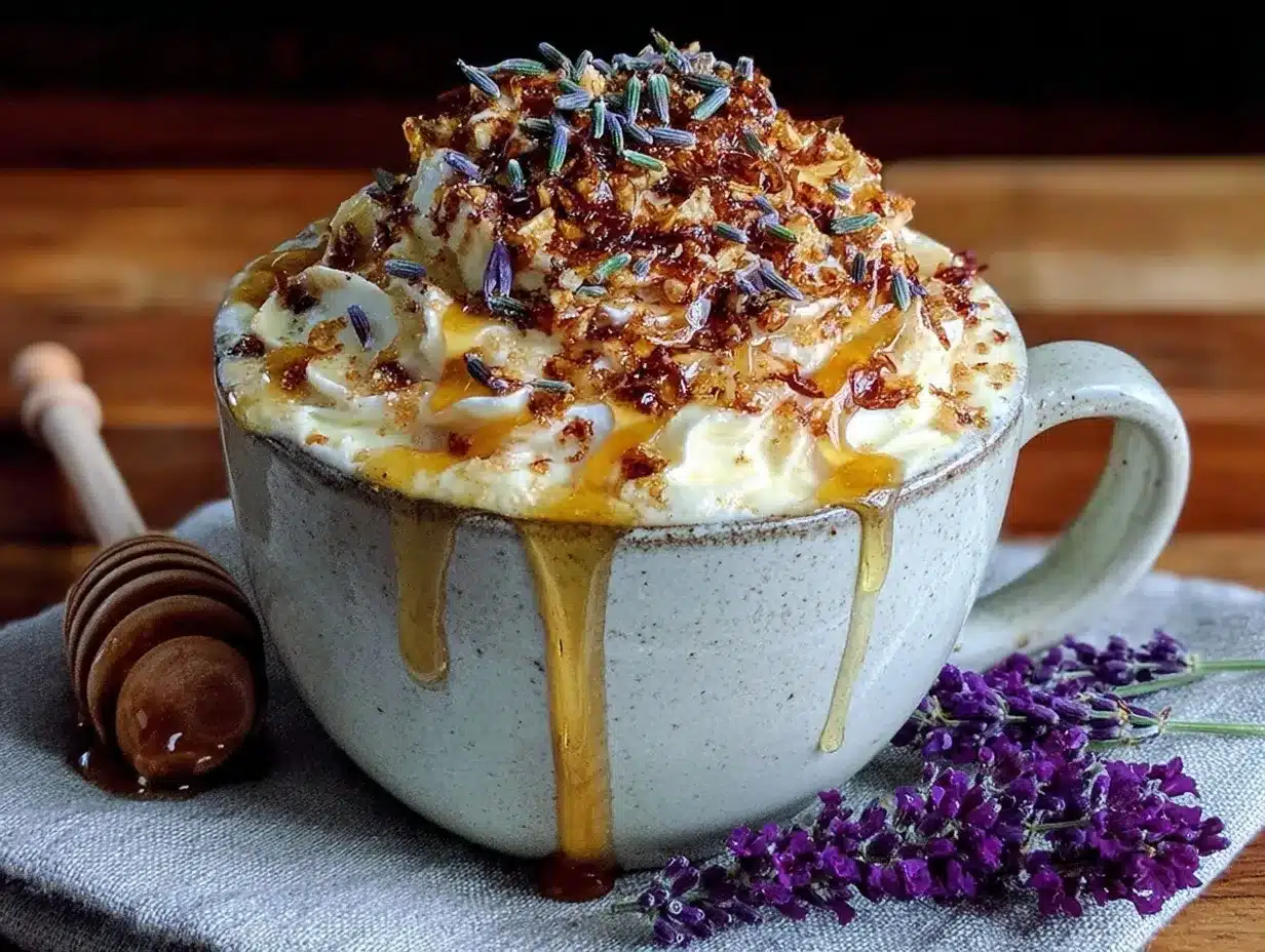 lavender honey latte preparation steps