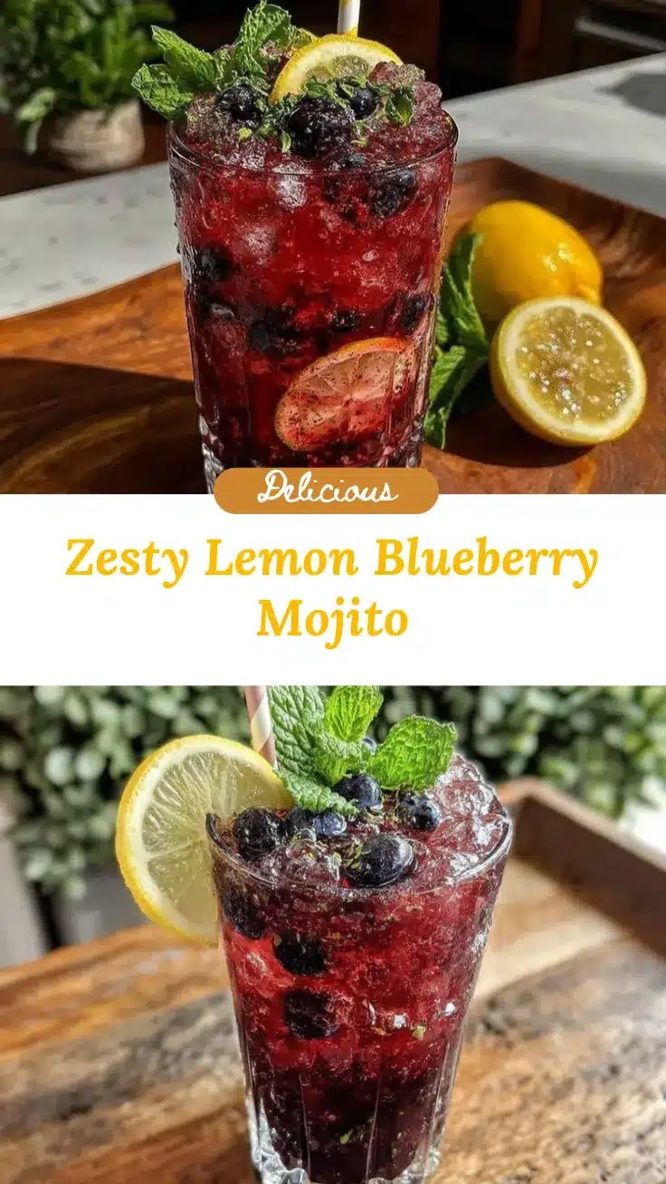 lemon blueberry mojito recipe
