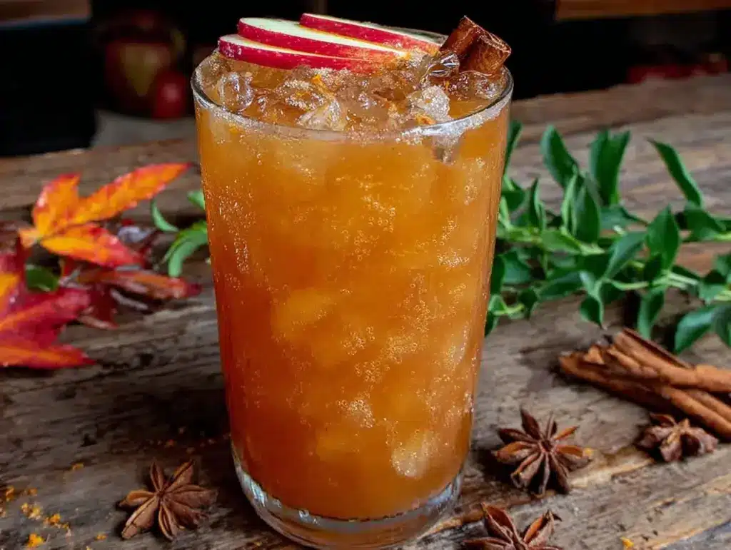 maple bourbon cider - featured image