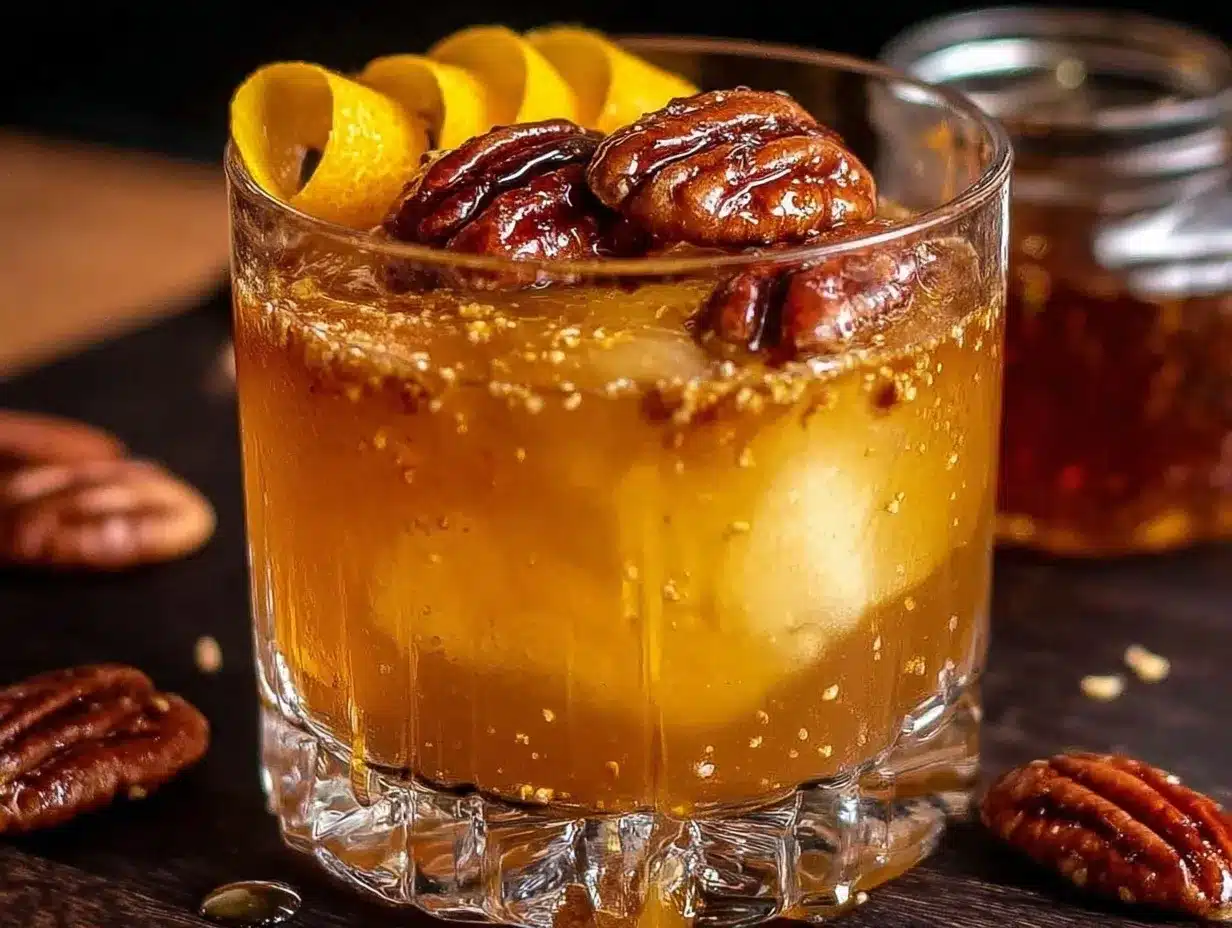 Maple Pecan Old Fashioned preparation steps