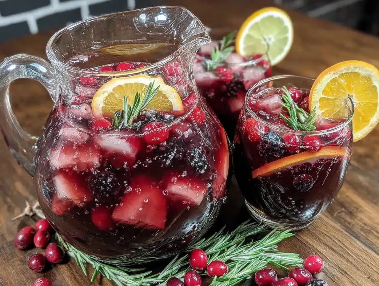 New Yearโs Eve sangria preparation steps