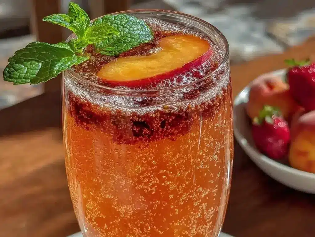 Peach Bellini - featured image