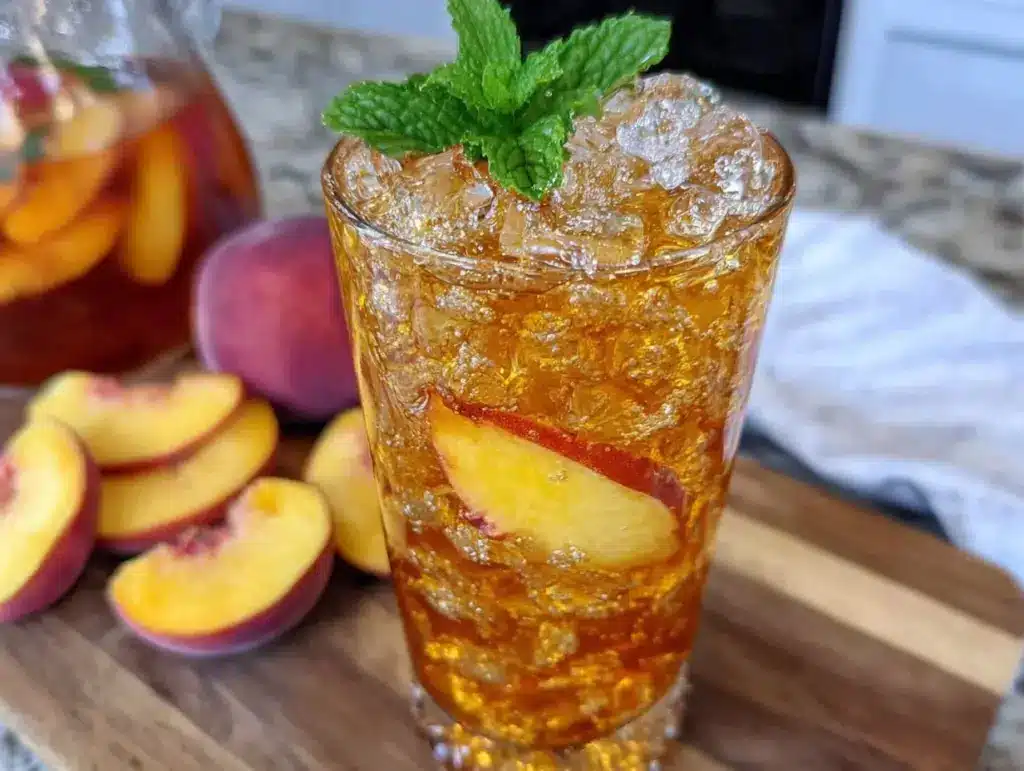 peach sweet tea - featured image