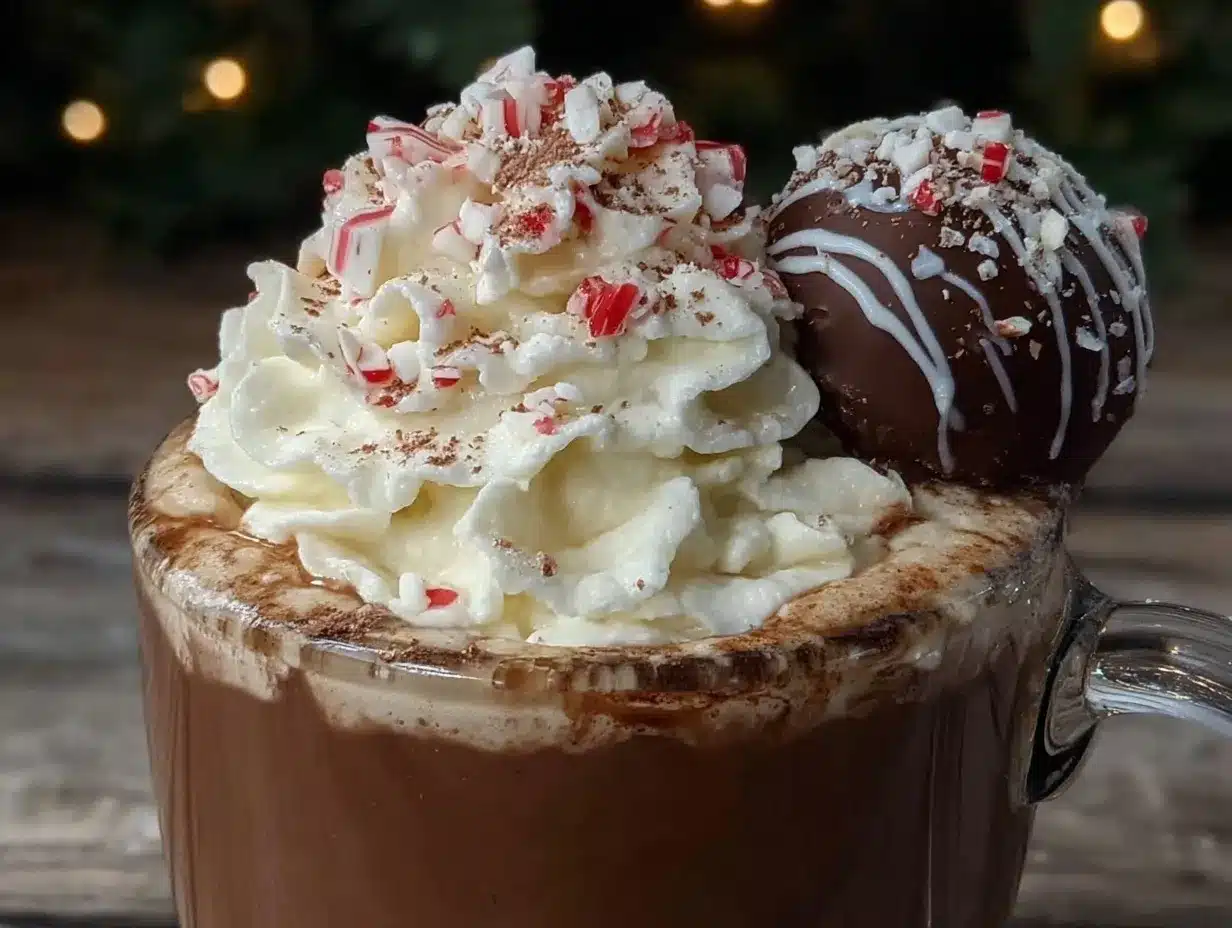 peppermint hot chocolate bombs preparation steps