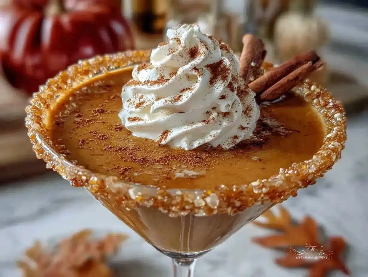 Pumpkin Pie Martini preparation steps