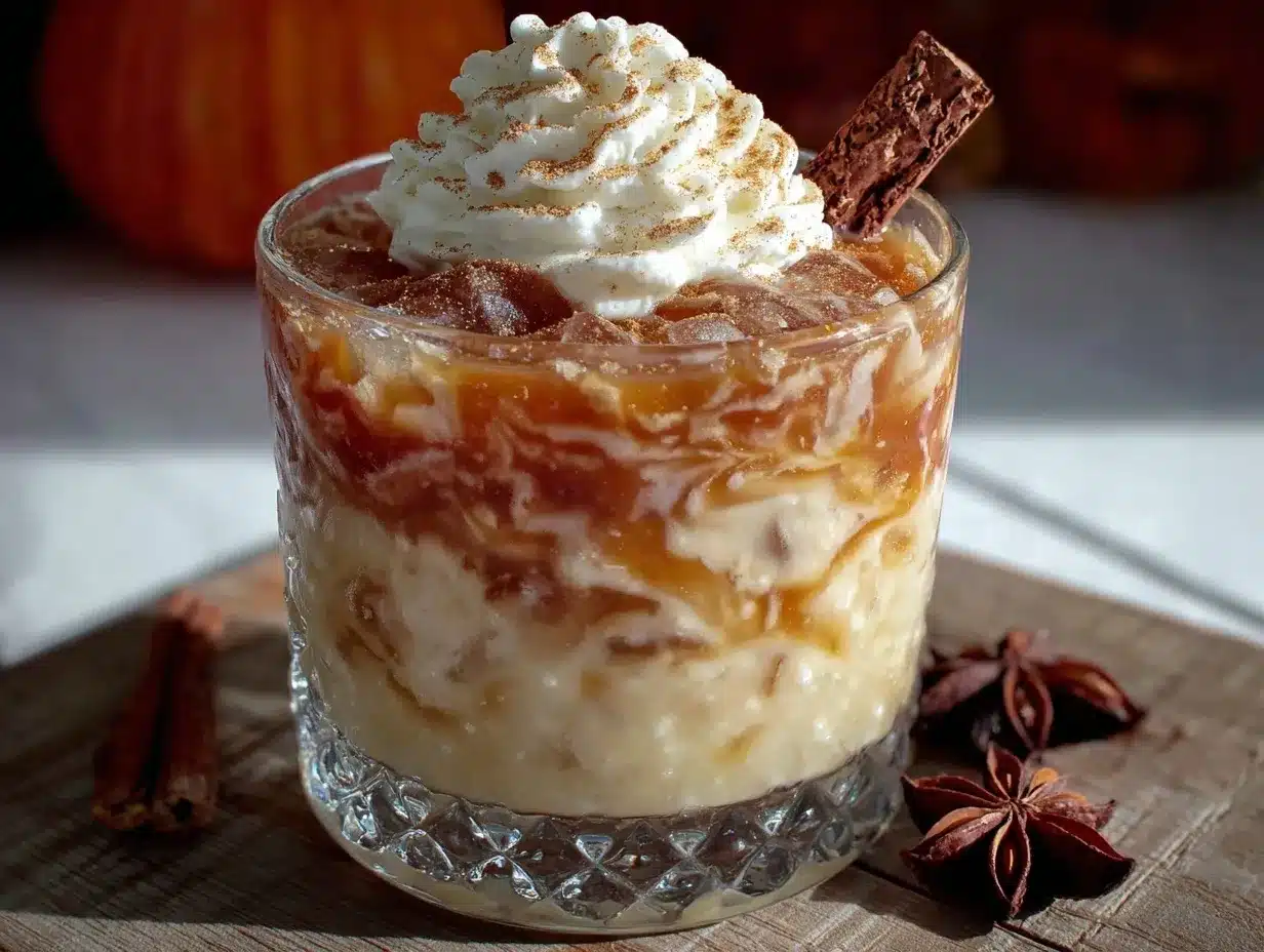Pumpkin Spice White Russian preparation steps