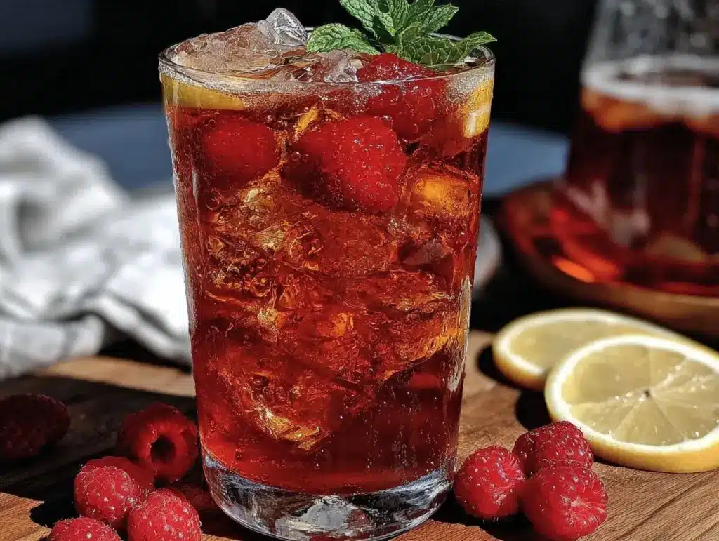 raspberry iced tea - featured image