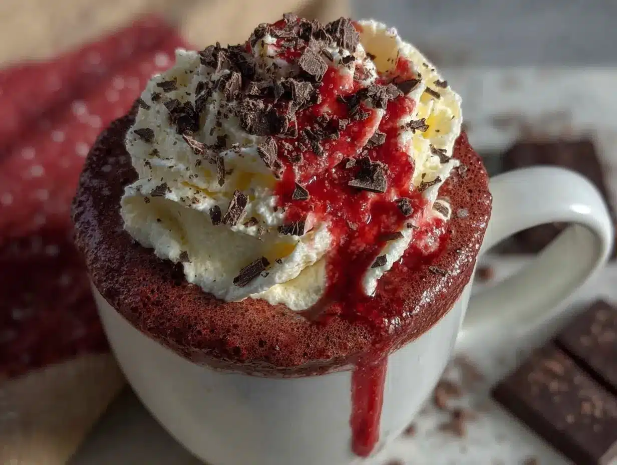 red velvet hot chocolate preparation steps