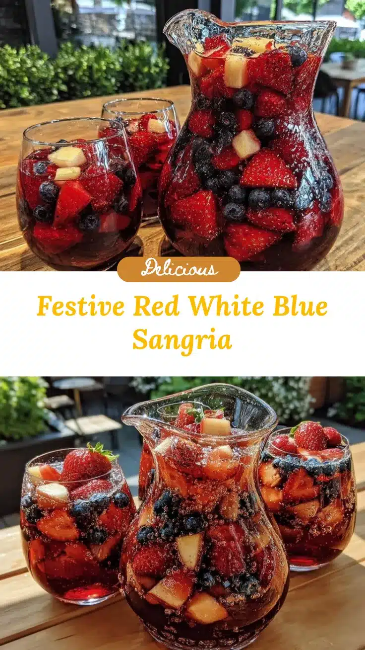red white & blue sangria recipe