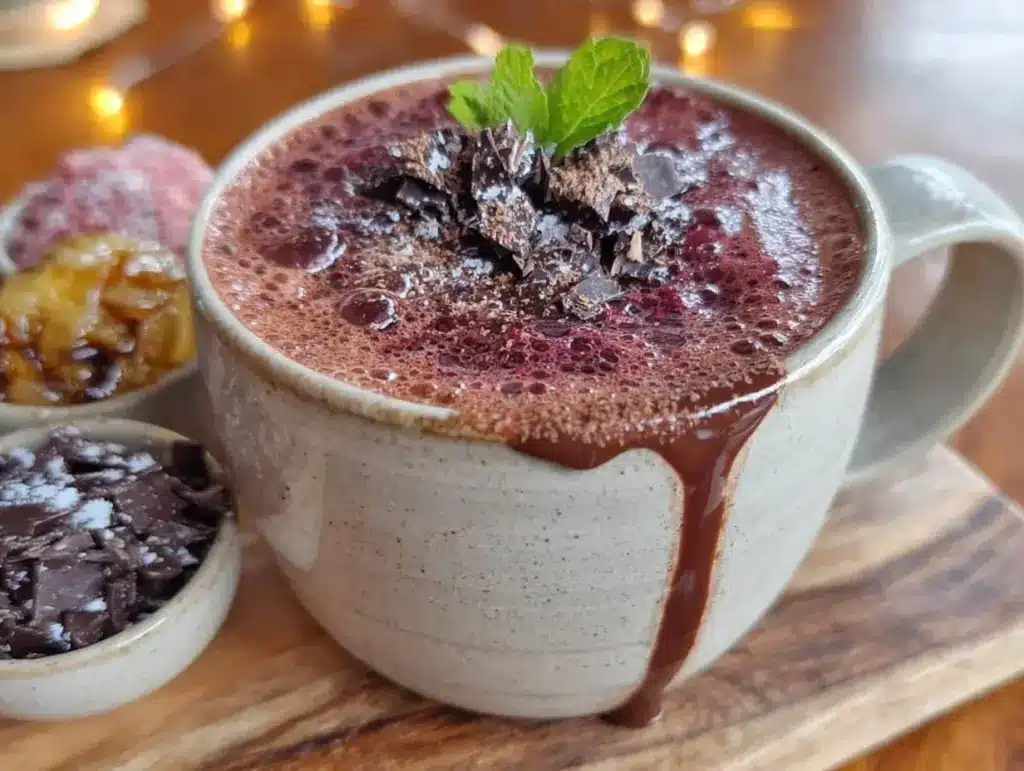 red wine hot chocolate - featured image