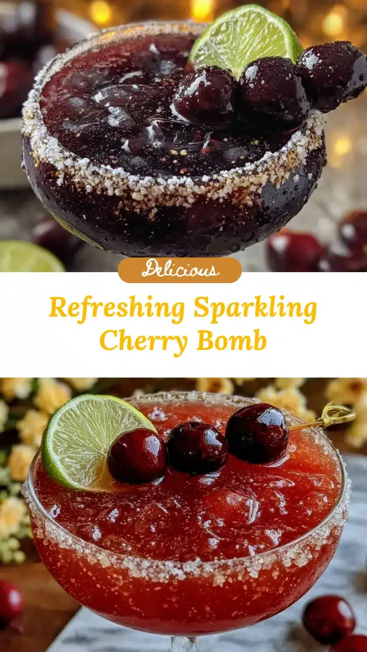 Sparkling Cherry Bomb Cocktail recipe
