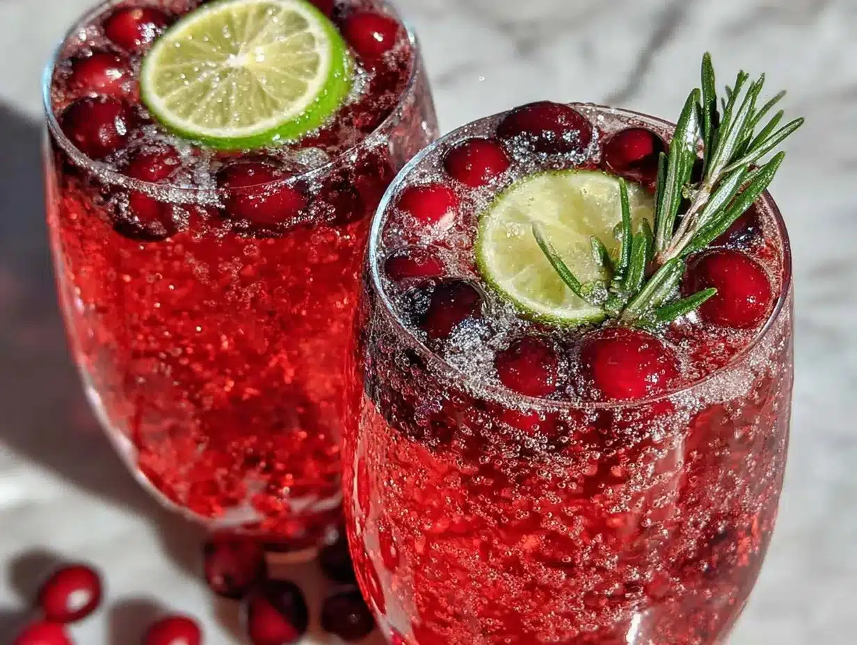 sparkling cranberry punch preparation steps