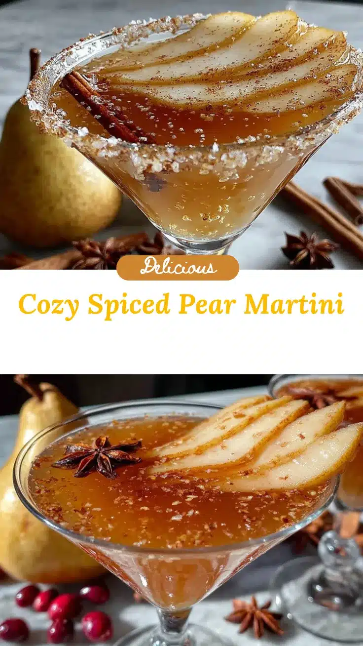spiced pear martini recipe