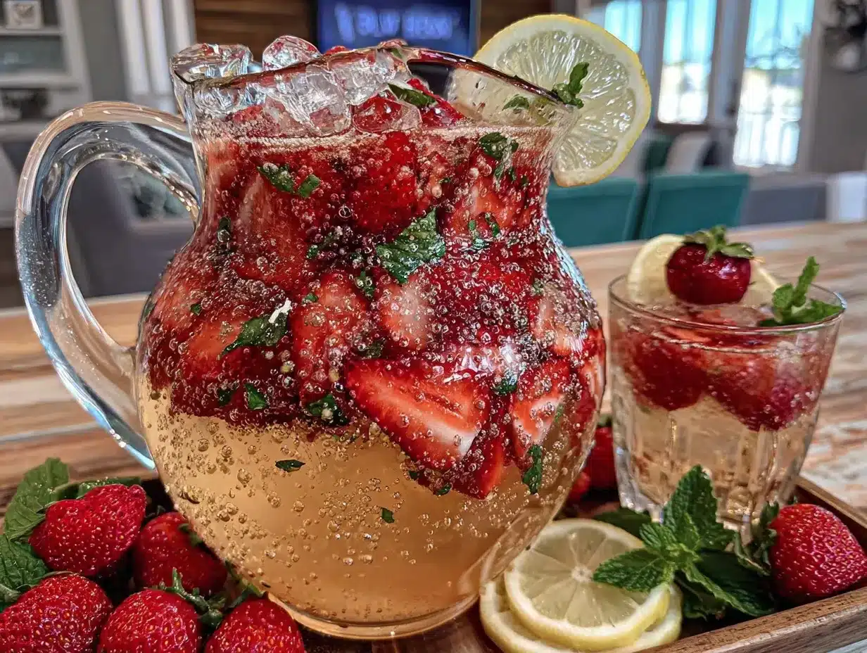 strawberry lemonade preparation steps