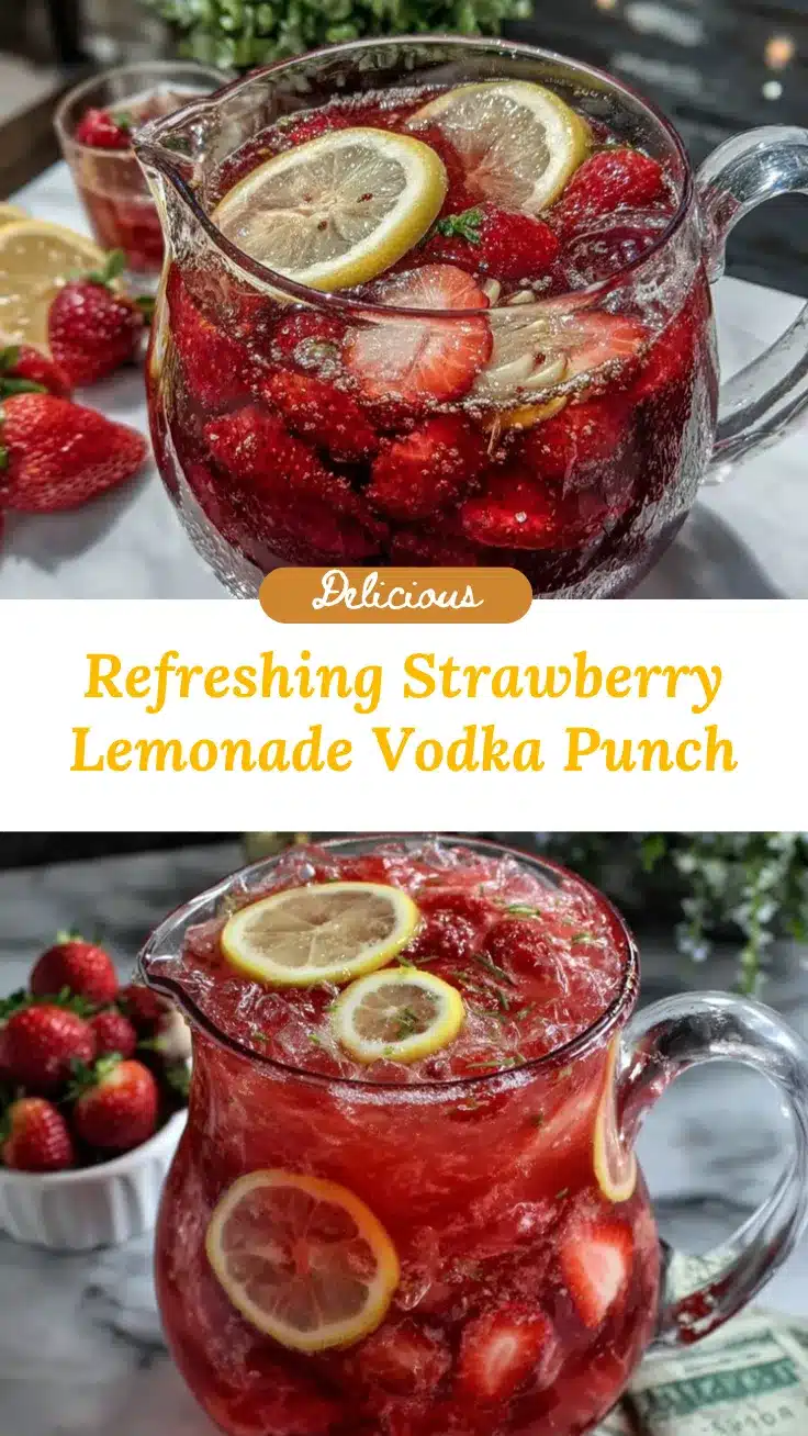 strawberry lemonade vodka punch recipe