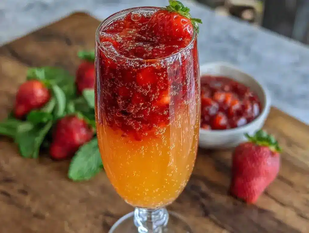 strawberry mimosa - featured image