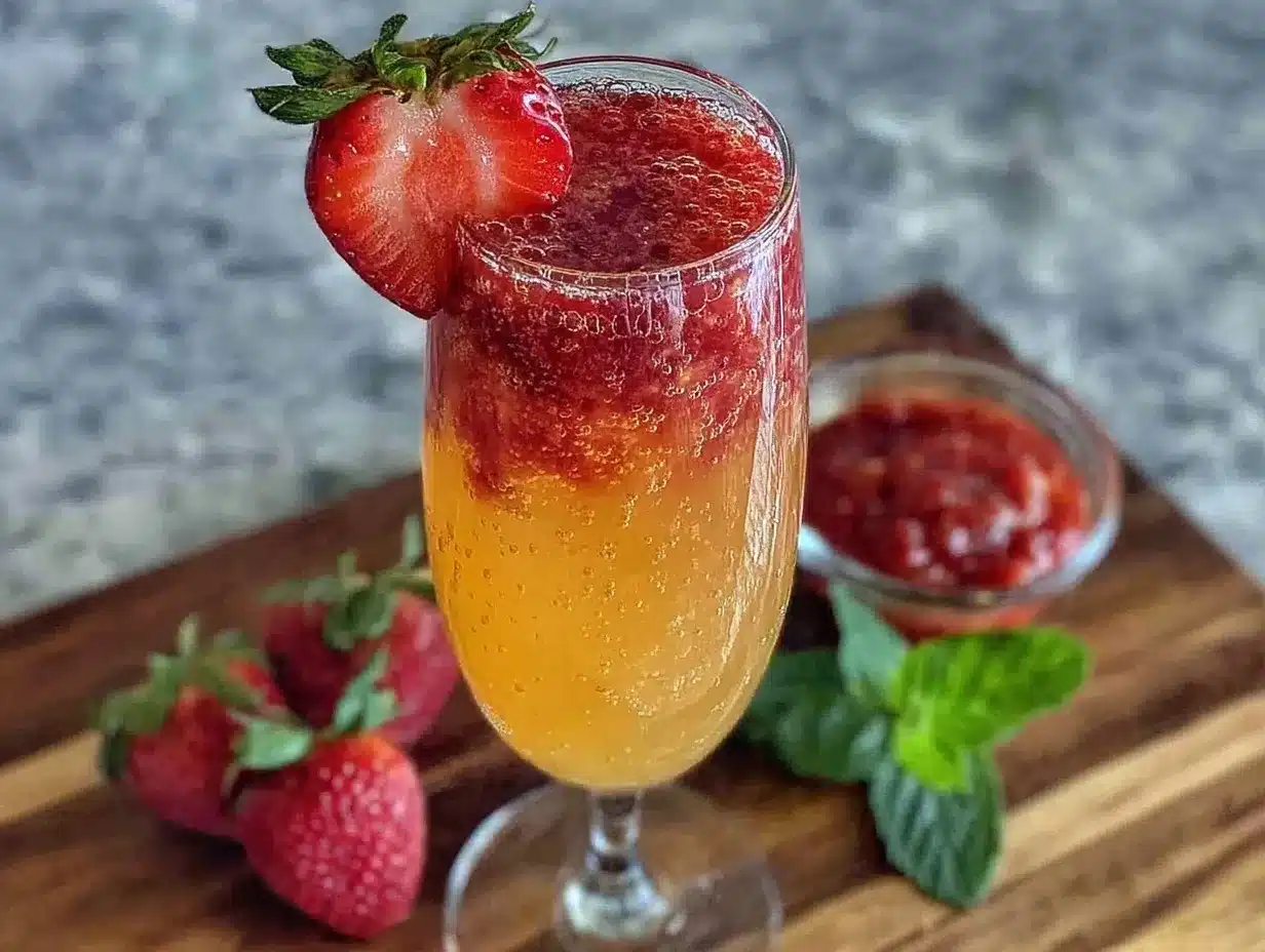 strawberry mimosa preparation steps