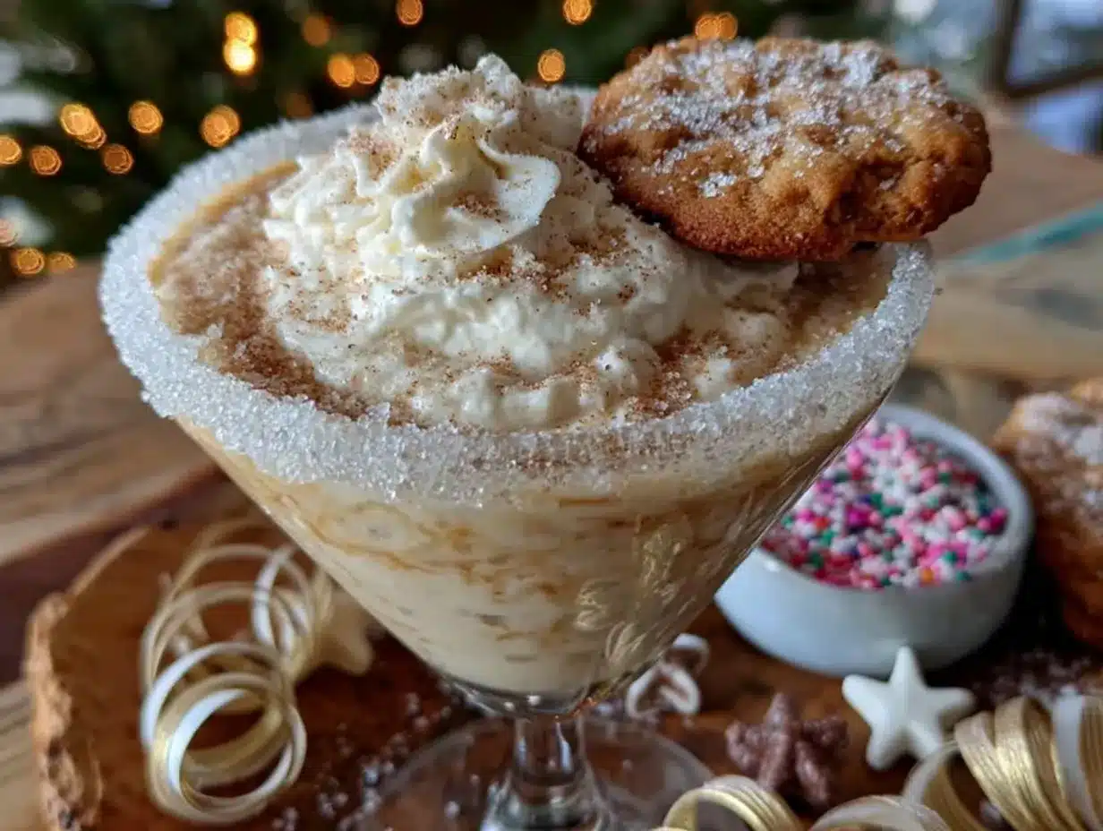 Sugar Cookie Martini preparation steps