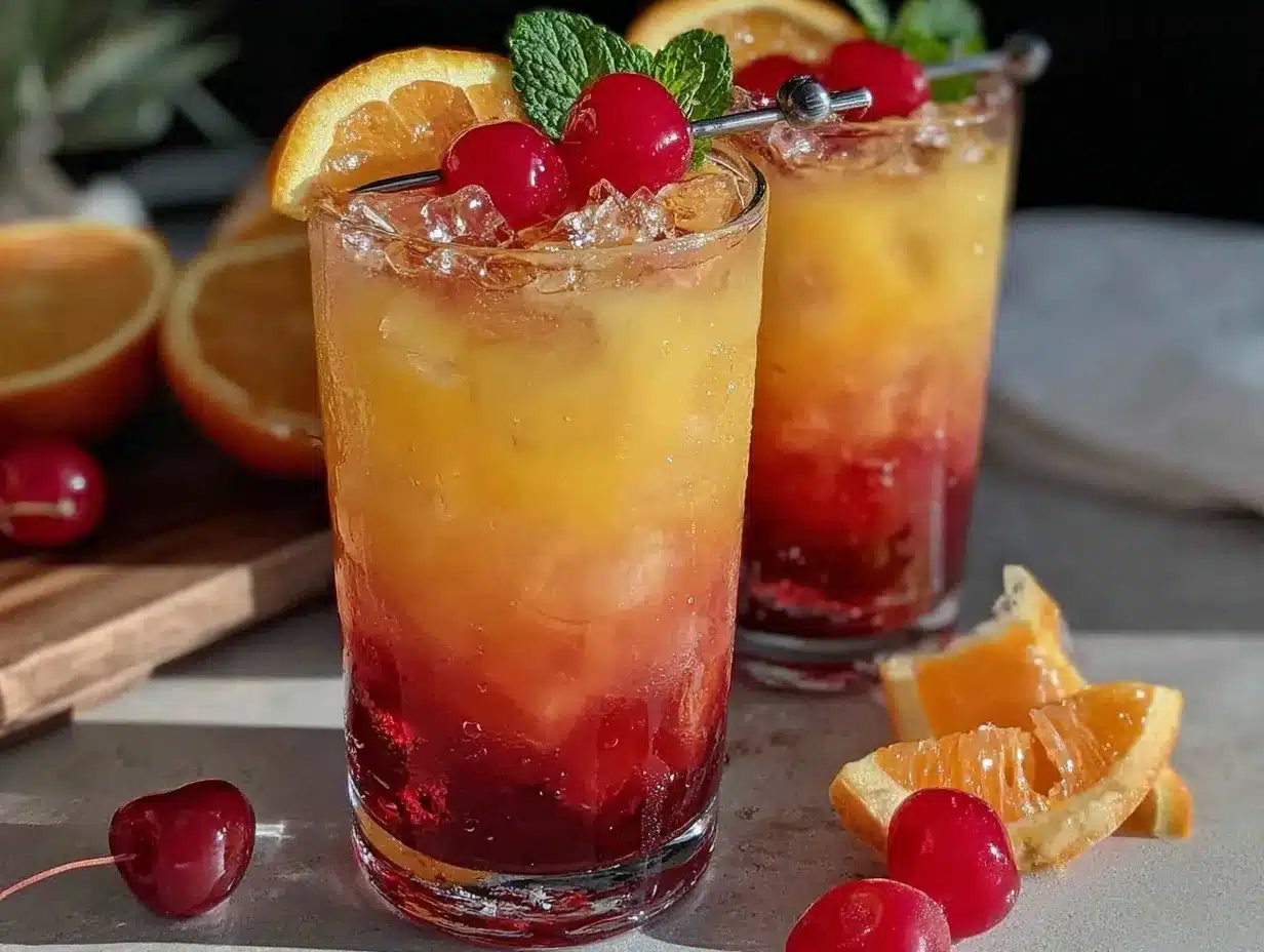 Tequila Sunrise Recipe preparation steps