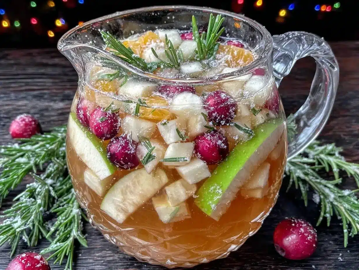 Winter White Sangria preparation steps