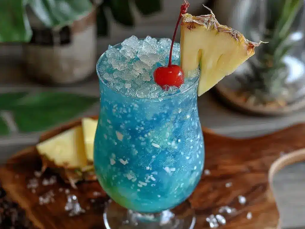 Blue Hawaiian frozen cocktail - featured image
