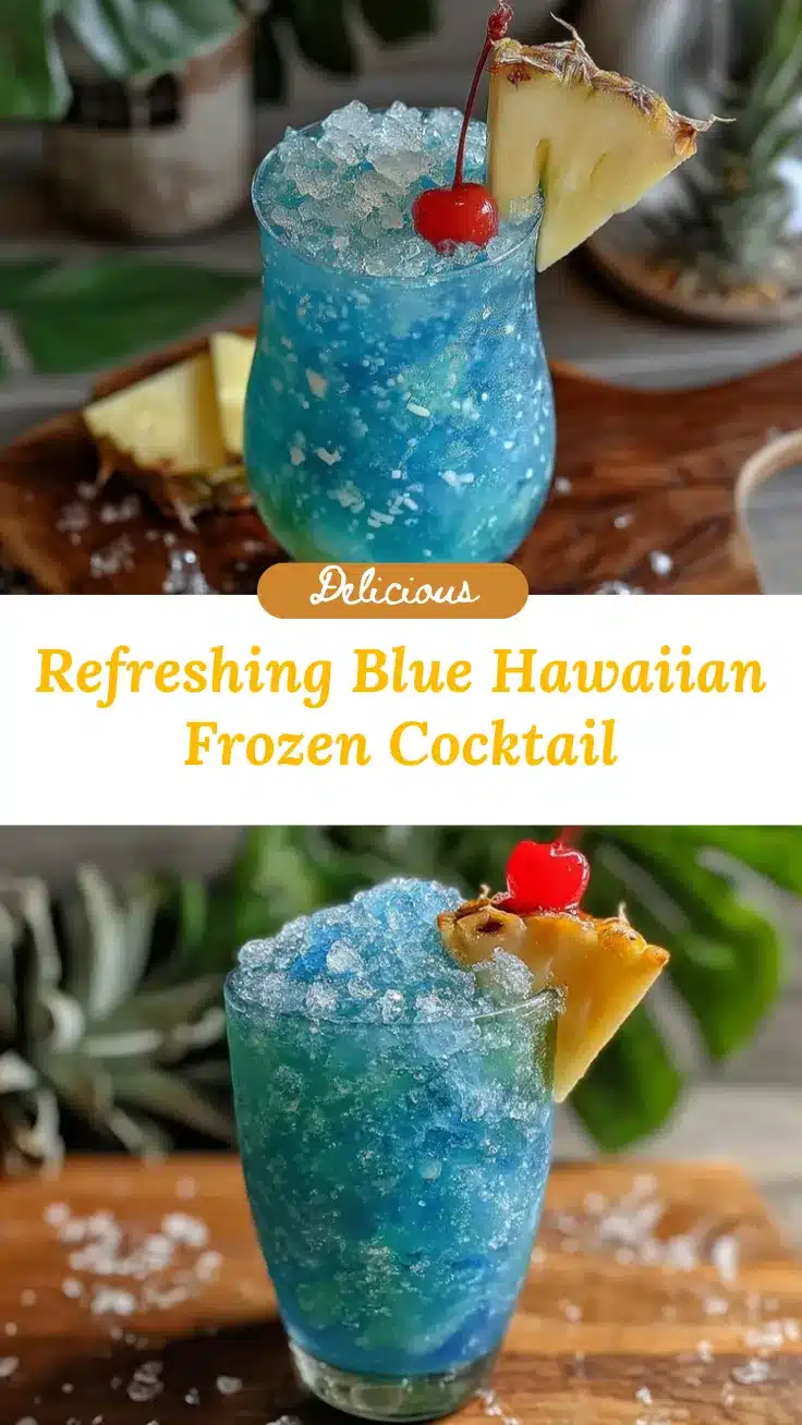 Blue Hawaiian frozen cocktail recipe