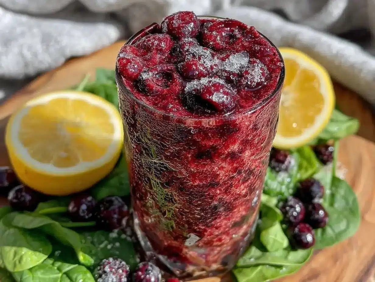 blueberry spinach detox smoothie preparation steps