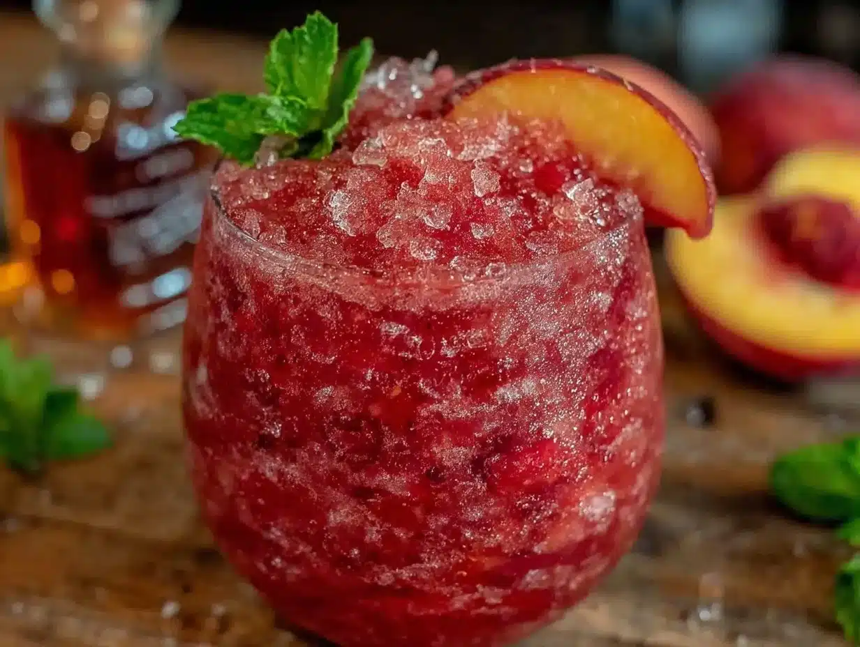 blush wine slushie preparation steps