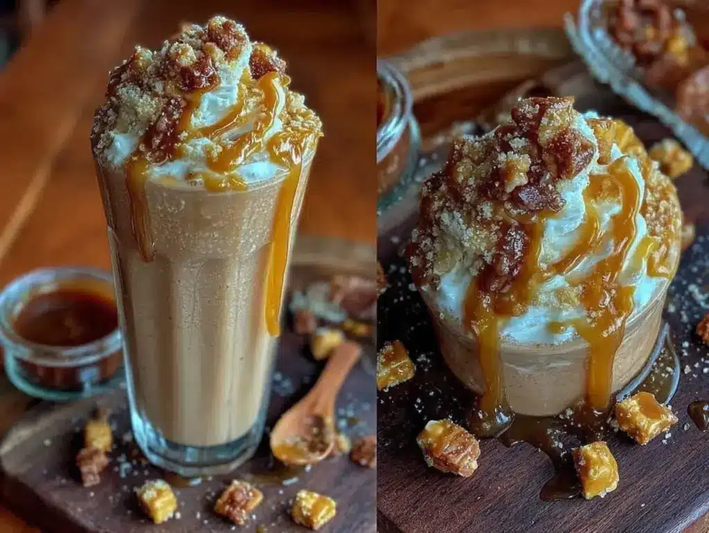 caramel ribbon crunch frappuccino - featured image