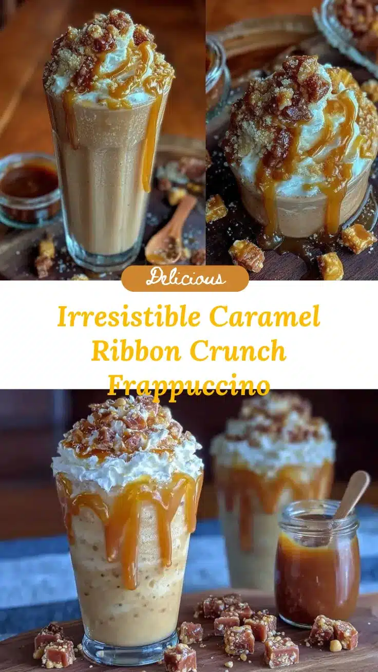 caramel ribbon crunch frappuccino recipe