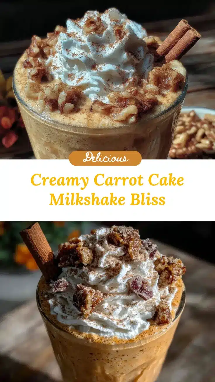carrot cake milkshake recipe
