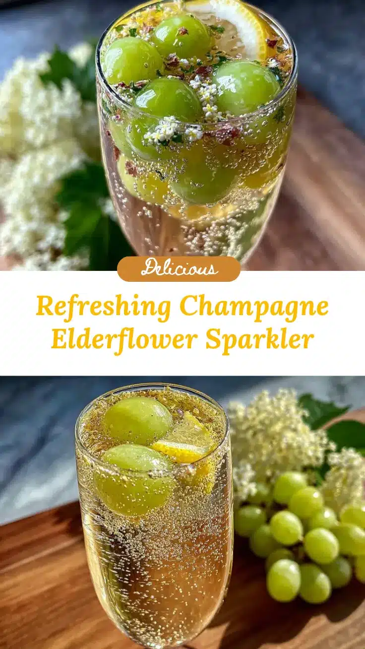 champagne elderflower sparkler recipe