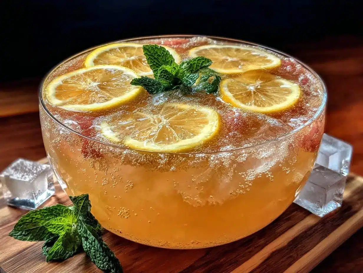 champagne punch preparation steps