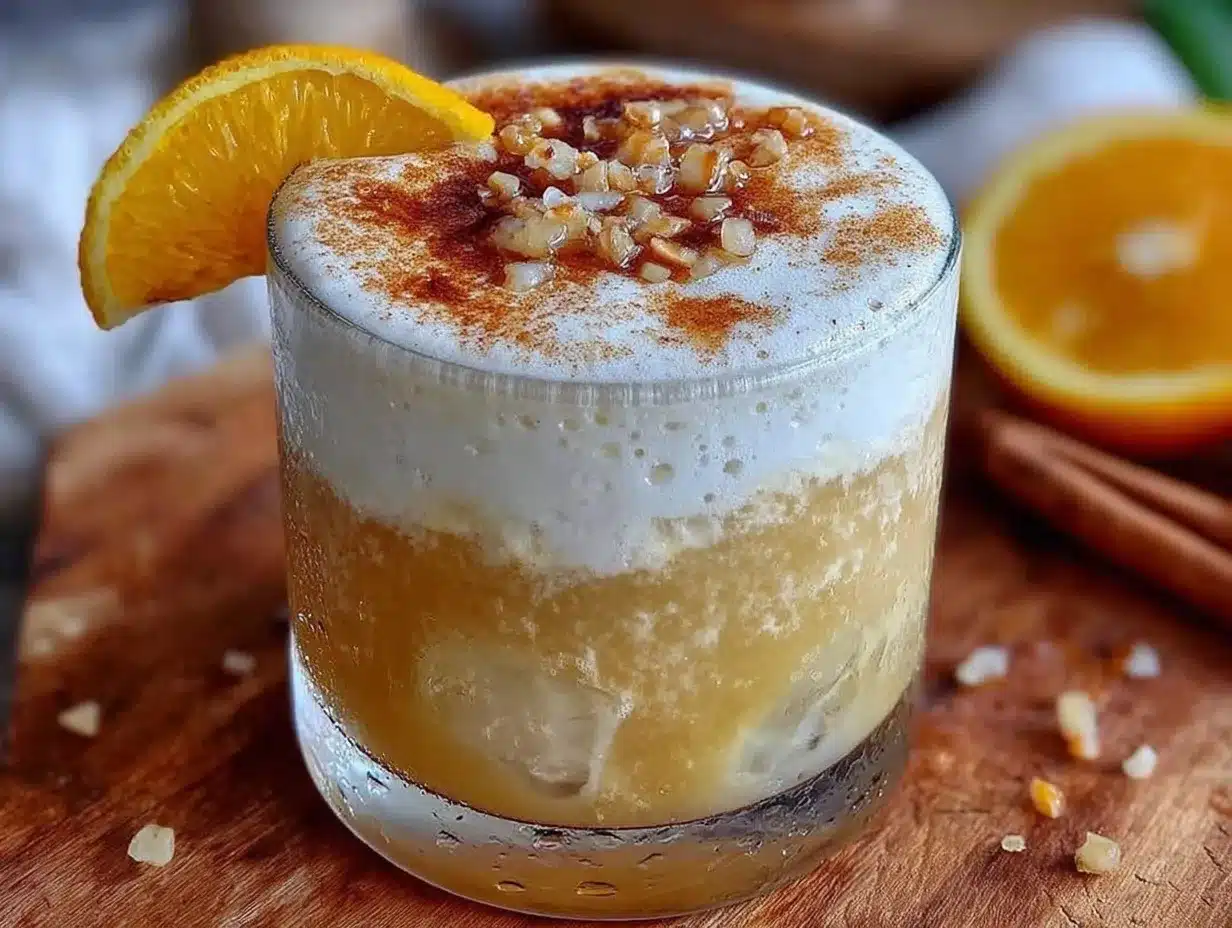 classic creamy whiskey sour with egg white preparation steps