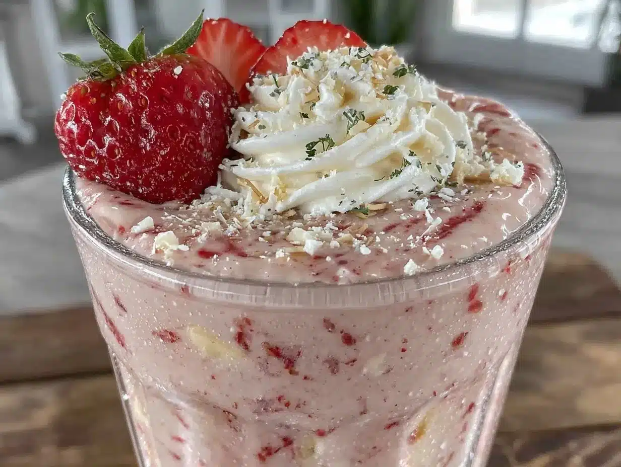 creamy strawberry banana protein smoothie boost preparation steps
