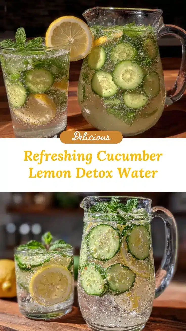 cucumber lemon detox water recipe