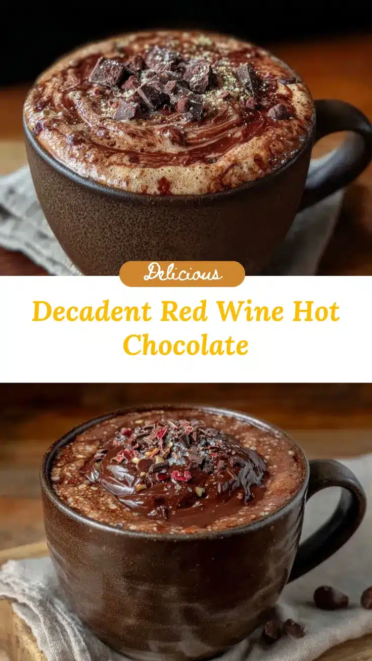 decadent red wine hot chocolate recipe