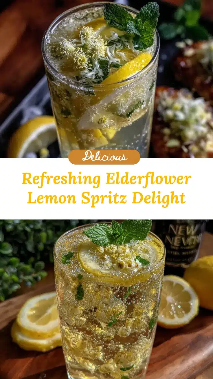 elderflower lemon spritz cocktail recipe