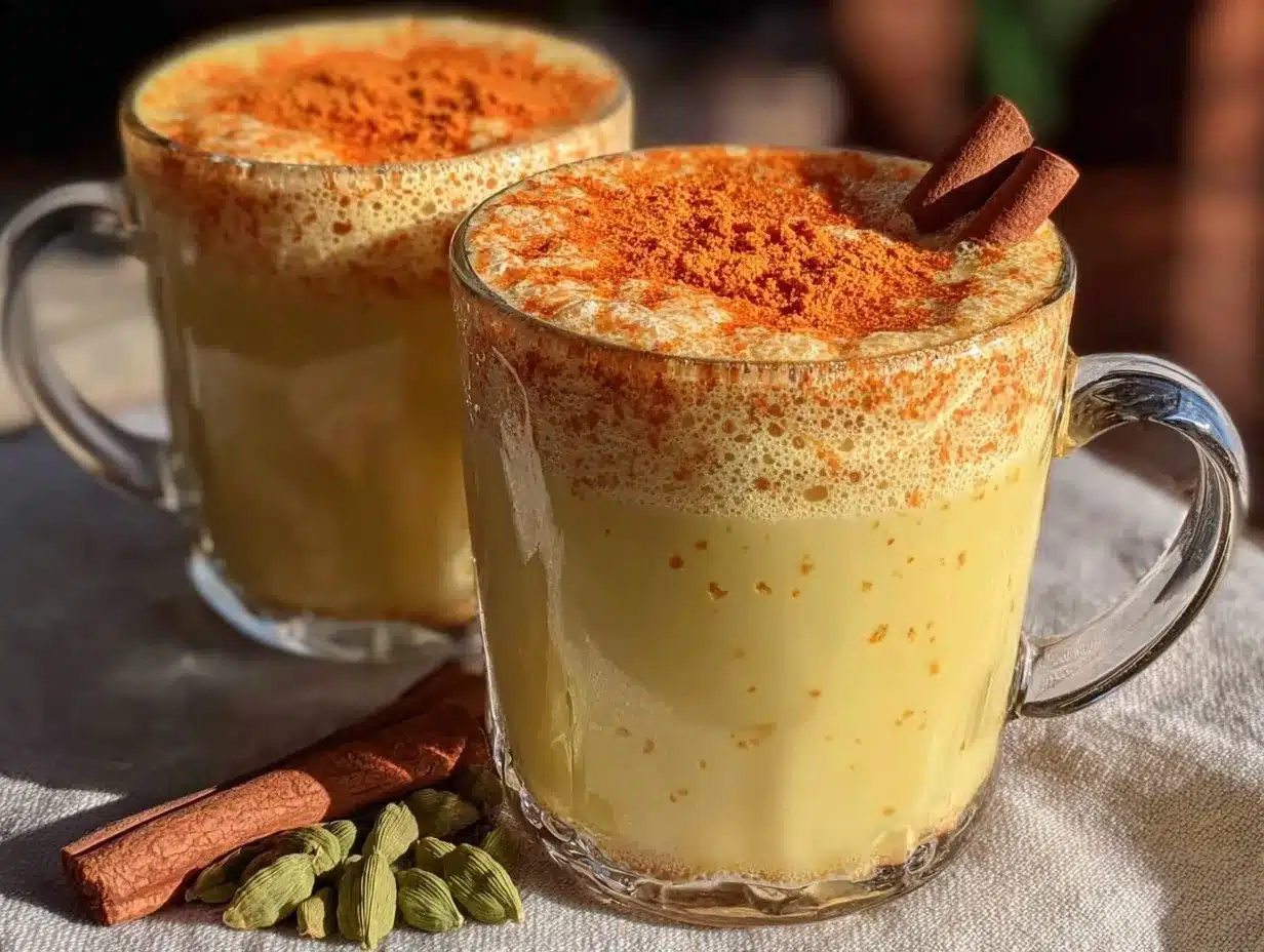 gold turmeric latte recipe preparation steps
